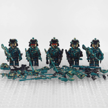 5pcs Chinese Soldiers The Snow Leopard Commando Unit Team Minifigures Set - £13.33 GBP