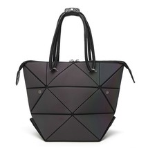 Women Handbag Luminous Geometric Fold Over bag Brand Women Handbag Designer Latt - £40.70 GBP
