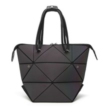 Women Handbag Luminous Geometric Fold Over bag Brand Women Handbag Desig... - £40.85 GBP