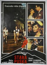 Vintage Movie Poster Old Gun Vieux Fusil Romy Schneider Noiret Enrico 1975 - £49.81 GBP