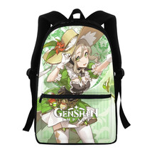 Genshin Impact Laura Water-Resistant Backpack Sport School Daypack - £19.76 GBP