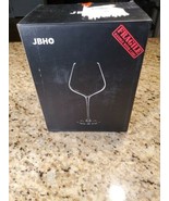 Hand Blown Italian Style Crystal Bordeaux Wine Glasses - Great Gift Pack... - $38.61