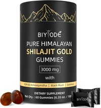 hilajit Gummies: Pure Shilajit Himalayan Rich in Ashwagandha Gaulshura F... - $29.99