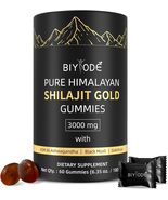 hilajit Gummies: Pure Shilajit Himalayan Rich in Ashwagandha Gaulshura F... - £23.78 GBP