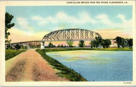 Postcard Long Allen Bridge over Red River Alexandria LA Posted 1939 - £11.64 GBP