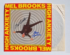 MEL BROOKS &amp; Cloris LEACHMAN Signed Album x2 – High Anxiety w/COA - £337.46 GBP
