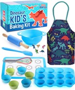 14pc Kids Baking Set - Dinosaur Chef Baking Kit NEW IN BOX - £23.72 GBP