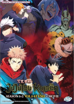Jujutsu Kaisen Season 1+2 + Movie Complete Collection Anime DVD (English Dub) - £39.95 GBP