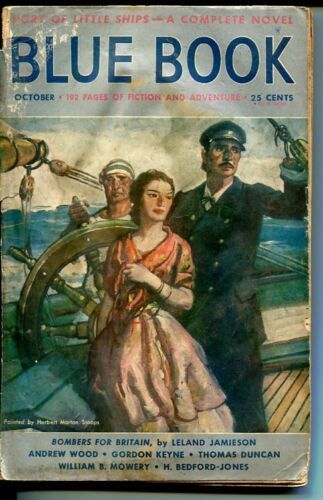 Primary image for BLUE BOOK PULP-OCT 1940-VG/FN-STOOPS COVER-BEDFORD-JONES-CONDON-COCKRELL G