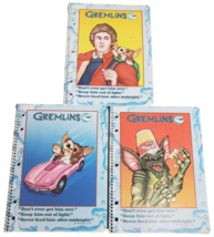 3 pc 1980s Gremlins Mead Notebooks Theme Books Gizmo Stripe RARE  - $26.79