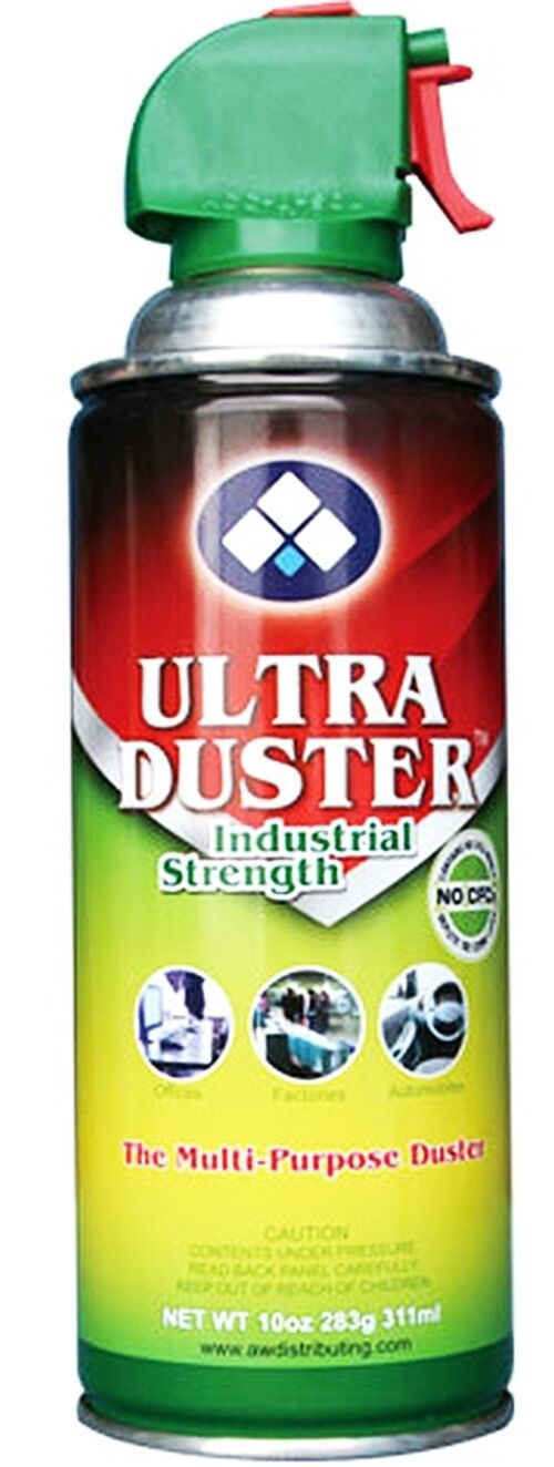 Ultra Duster COMPRESSED AiR 10 oz Can Multi purpose spraY head & straw UDS-10MS - £20.66 GBP