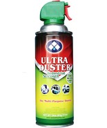 Ultra Duster COMPRESSED AiR 10 oz Can Multi purpose spraY head &amp; straw U... - £20.79 GBP