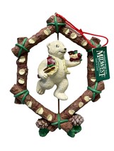 Painter Polar Bear Christmas Tree Ornament Midwest of Cannon Falls 5 Inch Spins - £13.36 GBP