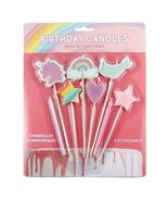 Unicorn Design Birthday Candles Cake Topper Decorations 8 Piece - $11.09 CAD