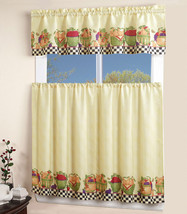 3pc channel top for Stick Kitchen Window Curtain 2 Layers +1 - $16.96