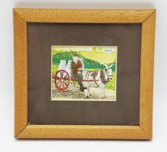 Miniature Print Ireland Horse Drawn Milk Cart Louise Waugh Country Collection - £35.94 GBP