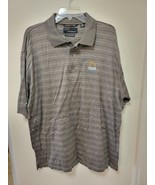 Men Greg Norman L Double Mercerized Golf Polo TIBURON NAPLES Brown Beige - $247.32 MXN
