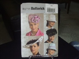 Butterick B4755 Misses Variety of Hats Pattern - One Size - $17.93