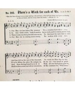 1883 Gospel Hymn There&#39;s Work For Us Sheet Music Victorian Religious ADB... - $19.99