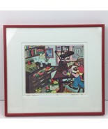 J Thompson &#39;88 &quot;M&amp;M Theories&quot; 9/15 Red Metal Frame Wire Hanging - £71.10 GBP