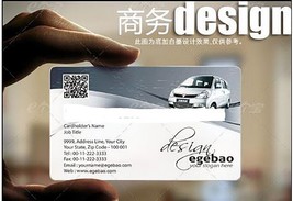 500 Pcs/lot Customised Plastic transparent /White ink PVC Business Card ... - $51.06