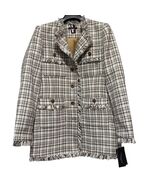Tommy Hilfiger Womens Tweed Blazer Jacket Size 10 Fringed Trim Button Fr... - $1,298.70 MXN