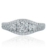 1.30 Carat Round Cut Diamond Engagement Proposal Ring 14k Gold Split Shank - $46,578.90 MXN