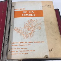 Genuine Massey Ferguson MF410 Combine Parts Catalog 651228M94 Dealer 1970&#39;s - $99.99