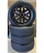 Chevy Silverado 20" Gloss Black Snowflake NEW Wheels Goodyear AT Takeoff... - $1,781.01