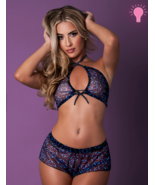 HAZY DAYZ BUTTERFLY HALTER TOP MINI SHORT SET - €28,90 EUR+ HAZY DAYZ BUTTERFLY HALTER TOP MINI SHORT SET - €28,90 EUR+