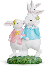 Bunny Family Decorations Spring Easter Rabbit Decor Bunny Gifts Tabletopper - £7.54 GBP
