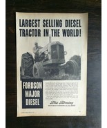 Vintage 1958 Ford Farming Fordson Diesel Farm Tractor Full Page Original Ad - £5.32 GBP