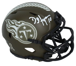 DeAndre Hopkins Autographed Tennessee Titans STS Mini Speed Helmet Beckett - £146.43 GBP