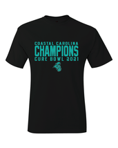 Coastal Carolina Chanticleers 2021 Cure Bowl Champions T-Shirt - £16.44 GBP+