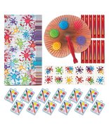 Art Party Supplies - Artist Party Favors With Goody Bags, Mini Paint Pal... - £23.29 GBP