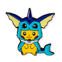 Pokemon Enamel Fantasy Pin: Pikachu with Vaporeon Poncho - £15.05 GBP