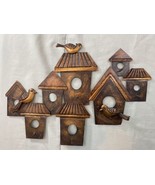 Metal Art Home Décor Bird House Wall Mount Key Holder - $38.61