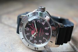 Russian Mechanical Automatic Wrist Watch Vostok Amphibian Diver 120657 - £98.86 GBP