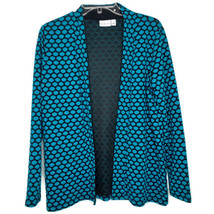 Kim Rogers Womens Size Medium Top Cover Blazer Long Sleeve Teal Open Front - $12.97