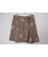 NWD Patagonia M Brown June Lake Floral Tencel Wrap Skirt 58280 - £22.40 GBP