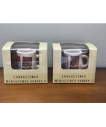 NOS 2004 STARBUCKS MINIATURE MUG COLLECTIBLE SERIES - Lot Of 2 New In Box - $544.46 MXN