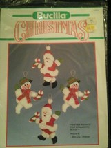 Bucilla Vtg  Christmas Kit Very Rare Yuletide Buddies Felt Ornaments Vhtf Only 1 - $158.39