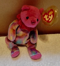 TY Beanie Baby January Teddy Birthday Bear 8&quot; 2001 Has Tag Stuffed Animal 257U - £6.37 GBP