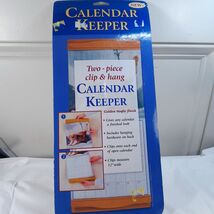 NEW CALENDAR KEEPER Walnut Creek Stationary wall clip hang golden maple ... - $25.00