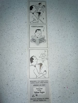 Vintage Yellow Pages Cartoon Print Magazine Advertisement 1960 - €3,49 EUR
