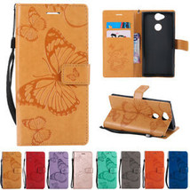 Magnetic Strap Flip Leather Wallet Card Slots Case Cover For Sony Xperia Phones - £47.87 GBP