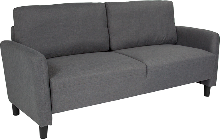 Dark Gray Fabric Sofa SL-SF919-3-DGY-F-GG