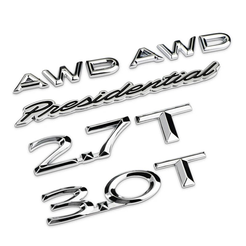 Primary image for Car Styling 2.7T 3.0T AWD Presidential Letter 3D  Car Sticker Emblem  Decal For 