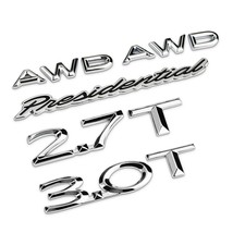 Car styling 2 7t 3 0t awd presidential letter 3d metal car sticker emblem badge decal thumb200