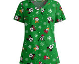 Mickey Mouse Women's Scrub Top, Green Size M - $25.73
